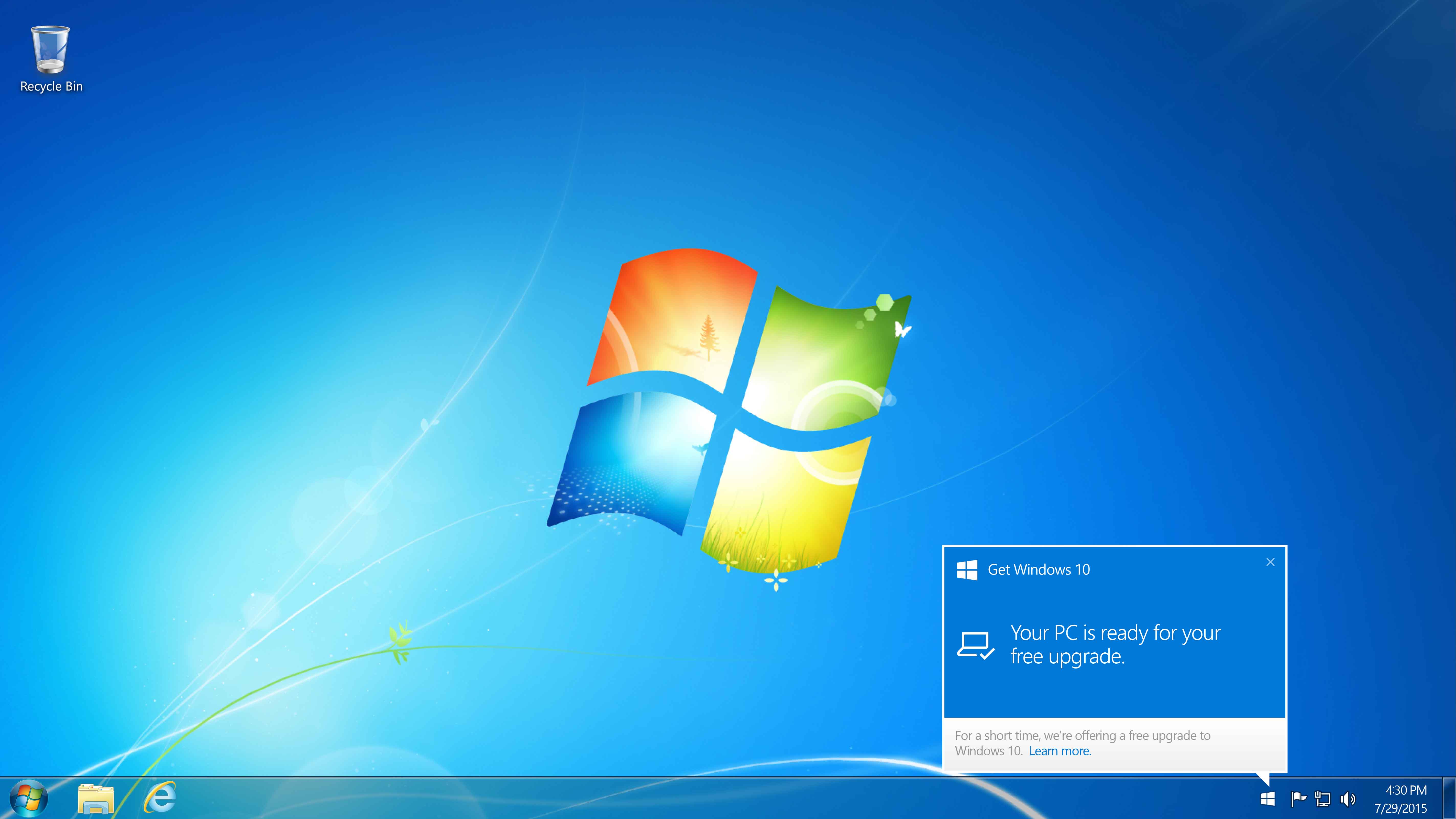 Как установить рабочий стол Windows 7?